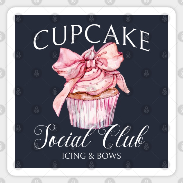 Cupcake Social Club Friends Cupcakes Coquette Cupcake Sticker by Yesteeyear